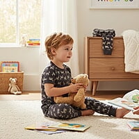 Sleepwear Set (Zebra Print Short-Sleeve) 4 Years Sleepwear Set (Zebra Print Short-Sleeve) 4 Years