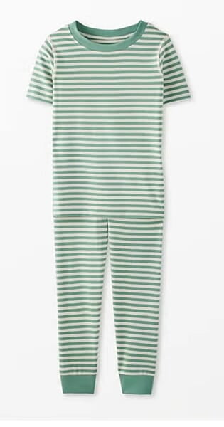 Sleepwear Set (Sage Green Striped Print) 4 Years Sleepwear Set (Sage Green Striped Print) 4 Years