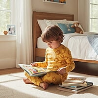 Sleepwear Set (Golden Mustard Yellow Lion Print) 4 Years Sleepwear Set (Golden Mustard Yellow Lion Print) 4 Years
