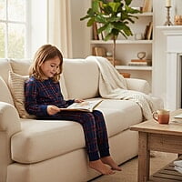 Sleepwear Set (Plaid Print Long-Sleeve) 10 Years