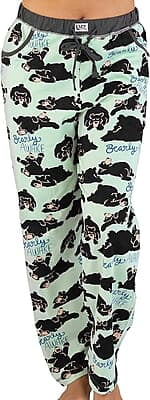 Lazy One Pajamas for Women, Cute Garden and Bear Pajama Pants and Top Separates