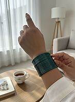 Plain Peacock green Bangles 1 Dozen Plain Peacock green Bangles 1 Dozen