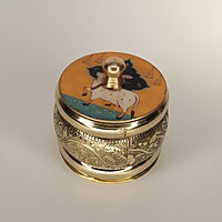 Pichwai Brass Kumkum holder Pichwai Brass Kumkum holder