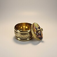 Pichwai Brass Kumkum holder Pichwai Brass Kumkum holder