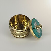 Pichwai Brass Kumkum holder Pichwai Brass Kumkum holder