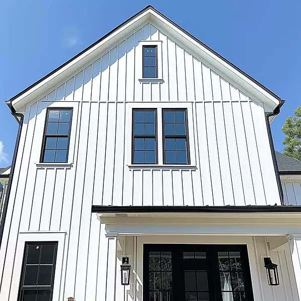 Board & Batten vertical en acier 8" x 10 pieds - Série bâtisseur