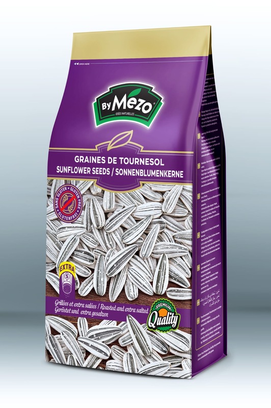 Mezo Roasted White Sunflower Seeds Extra Salted 16 x 250 g