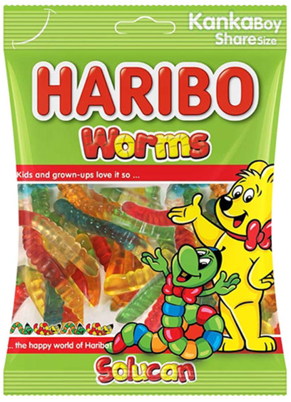 Haribo Worms 24 x 80 g
