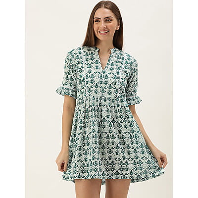 Slumber Jill Nagma Green Short Dress (L)