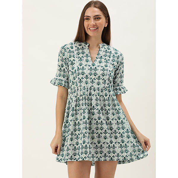 Slumber Jill Nagma Green Short Dress (L)