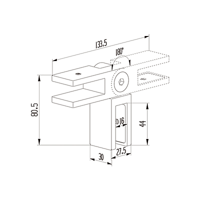 Attache ajustable stainless