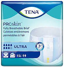 TEN67200 - Tena Ultra Brief, MEDIUM 34"-47" White (40/pkg)