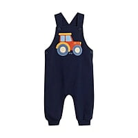 Dungaree Romper (Baby Tractor Print) 6-12 Month