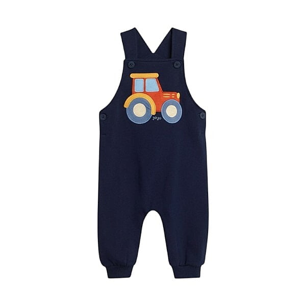 Dungaree Romper (Baby Tractor Print) 6-12 Month