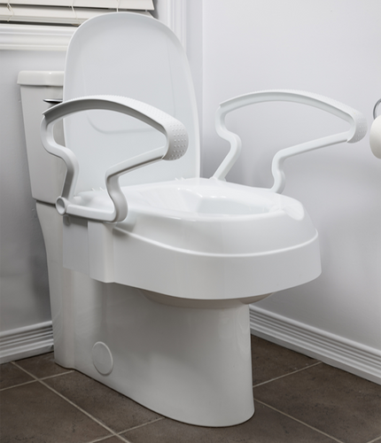 Mobb-MHRTS246- 2''/4"/6'' Raised Toilet Seat with Arms