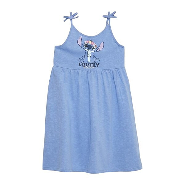 Sleeveless Disney "Lovely Stitch" Floral Crown Sun Dress Sleeveless Disney "Lovely Stitch" Floral Crown Sun Dress