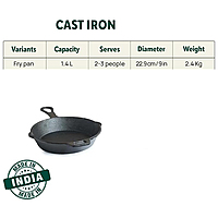Cast IronFry Pan  1 pcs