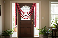 Cloth door hanging 2 pcs in Back