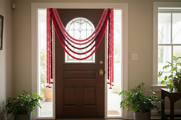 Cloth door hanging 2 pcs in Back