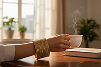 Stone Glass Bangles ( 1 DOZEN )