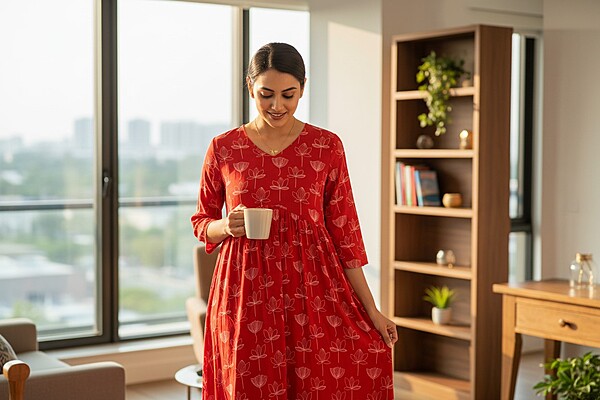 Red kurti