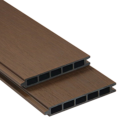 Planche clôture composite-Teck/1800mm x 20mm x 161.2mm/Écorse