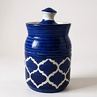 ceramic Blue Big Jar