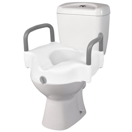 CH-BSRTSLA - ProBasics Raised Toilet Seat with Lock and Arms CH-BSRTSLA - ProBasics Raised Toilet Seat with Lock and Arms