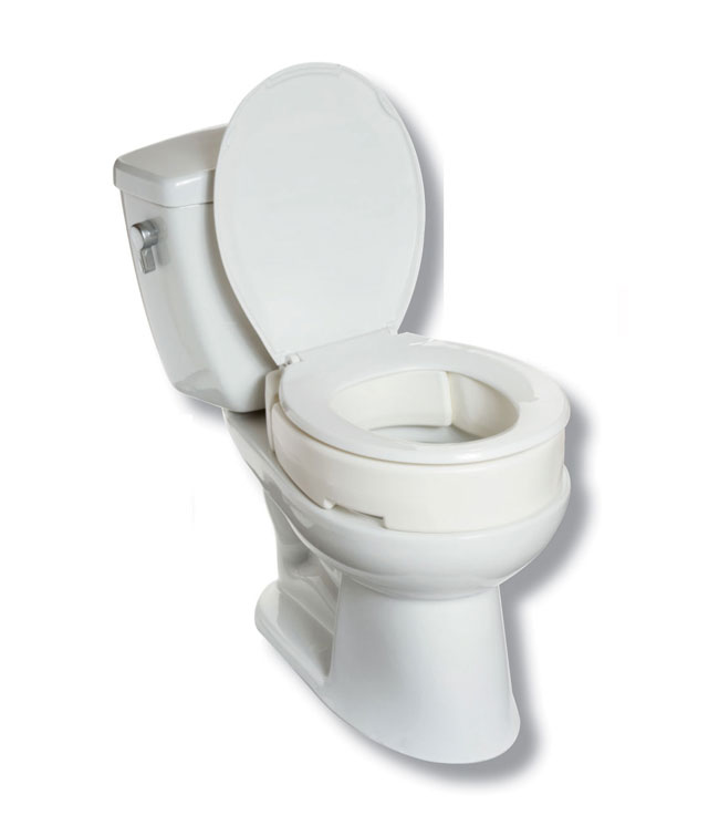 Mobb-MHHRET - 3.5" Hinged Raised Toilet Seat- Elongated
