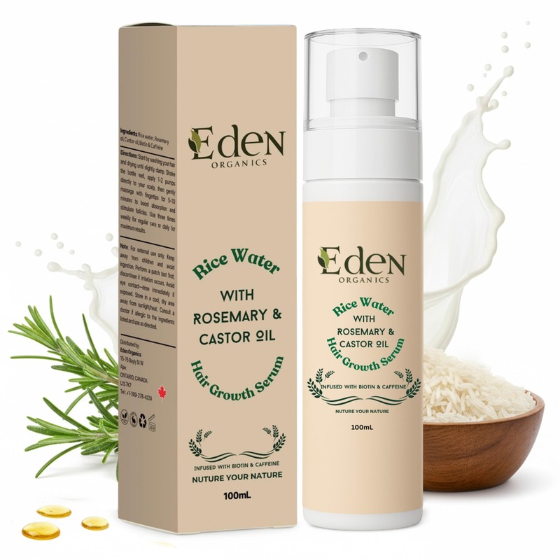 Rosemary Rice Water Hair Mist – Leave-In Scalp & Hair Growth Spray (100ml)