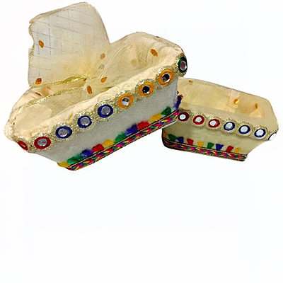 Square Net Fabric Hamper