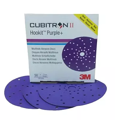 P80 Cubitron II 6" Velcro Discs 50/box