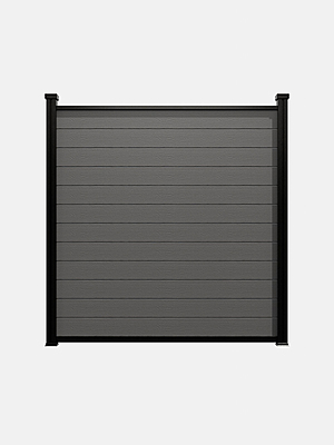 Planche clôture composite-Gris argenté/1800mm x 20mm x 161.2mm/Écorse