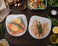 Elkanah 100% Premium Platinum Silicone Reusable Sous Vide Bags