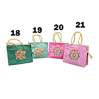 Digital Printed Raw Silk Bag
