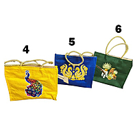 Digital Printed Raw Silk Bag