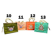 Digital Printed Raw Silk Bag