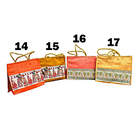 Digital Printed Raw Silk Bag