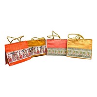 Digital Printed Raw Silk Bag
