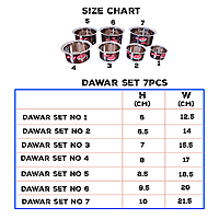Dawar set 7pcs