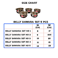 Belly dawara set 5 pcs