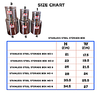 Stainless steel storage box