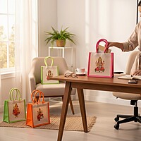 Small canvas bag with digital print (Assorted ) 1 pcs