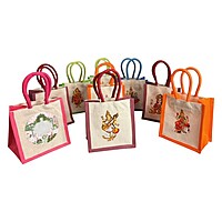 Small canvas bag with digital print (Assorted ) 1 pcs