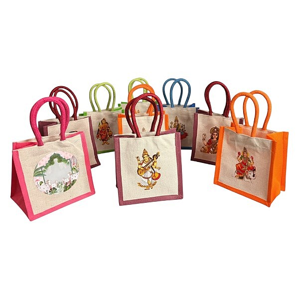 Small canvas bag with digital print (Assorted ) 1 pcs