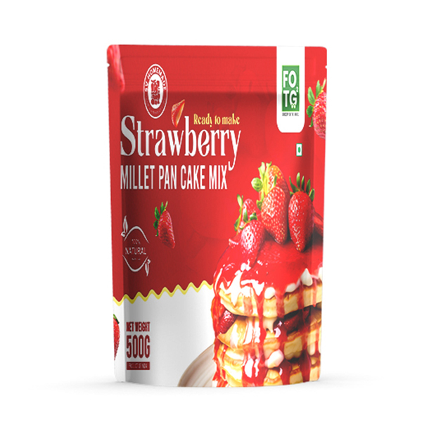 Strawberry Millet Pan Cake Mix 500 gm